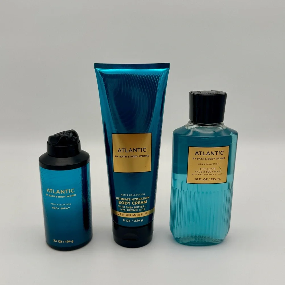 Bath and Body Works Atlantic Men’s Body Care Gift Set NWT